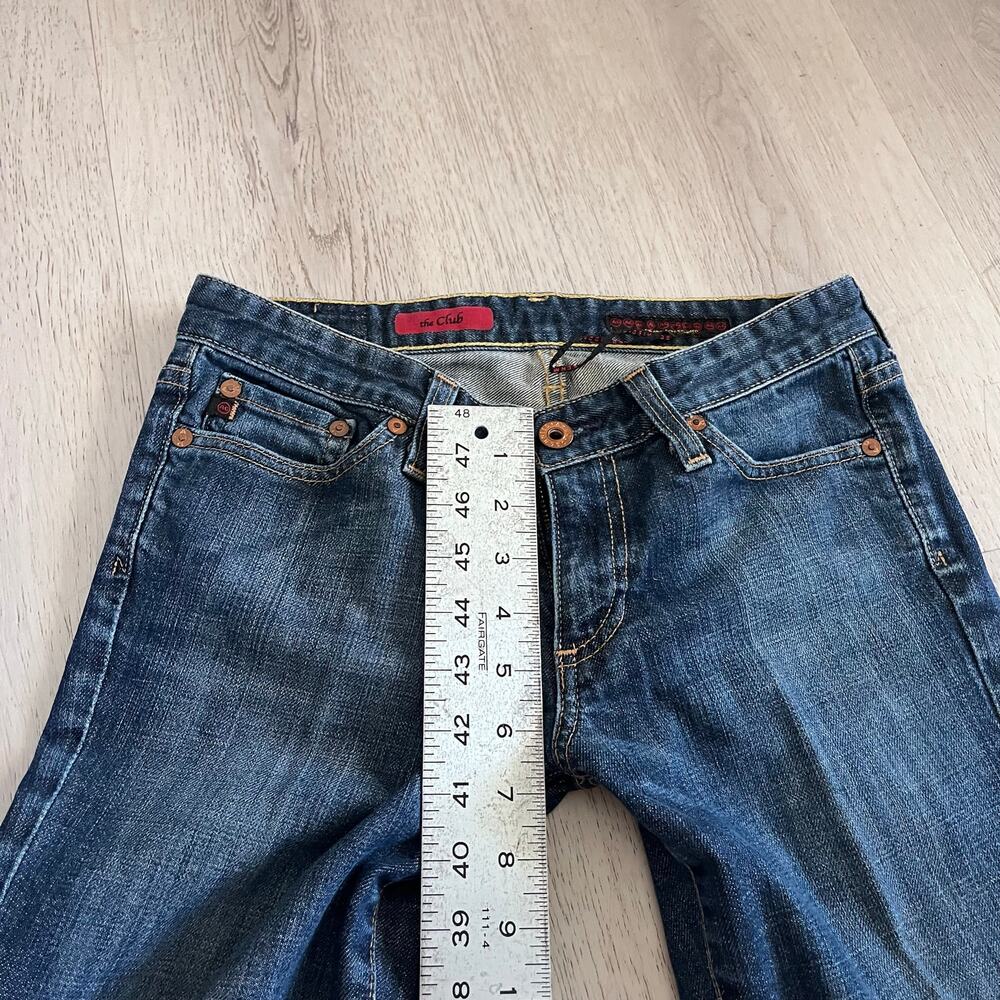 Vintage Adriano Goldschmied AG The Club Low Rise Jeans USA Made Size 26R - Picture 4 of 12